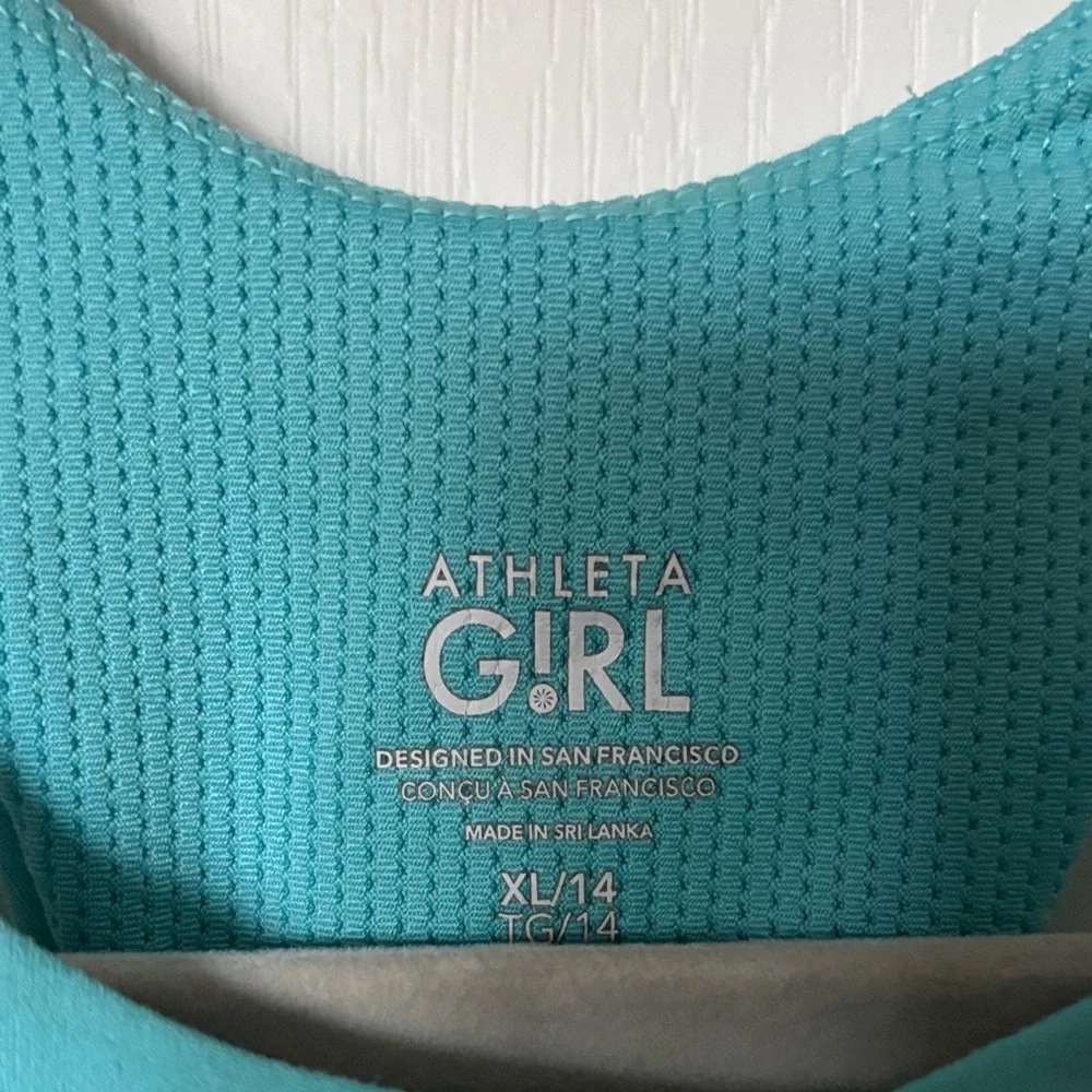 Athleta Girl Turquoise Tank Top